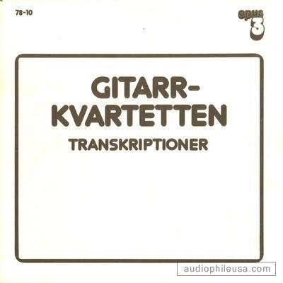 Gitarr-Kvartetten - Transkriptioner : Rare & Collectible Vinyl Record ...